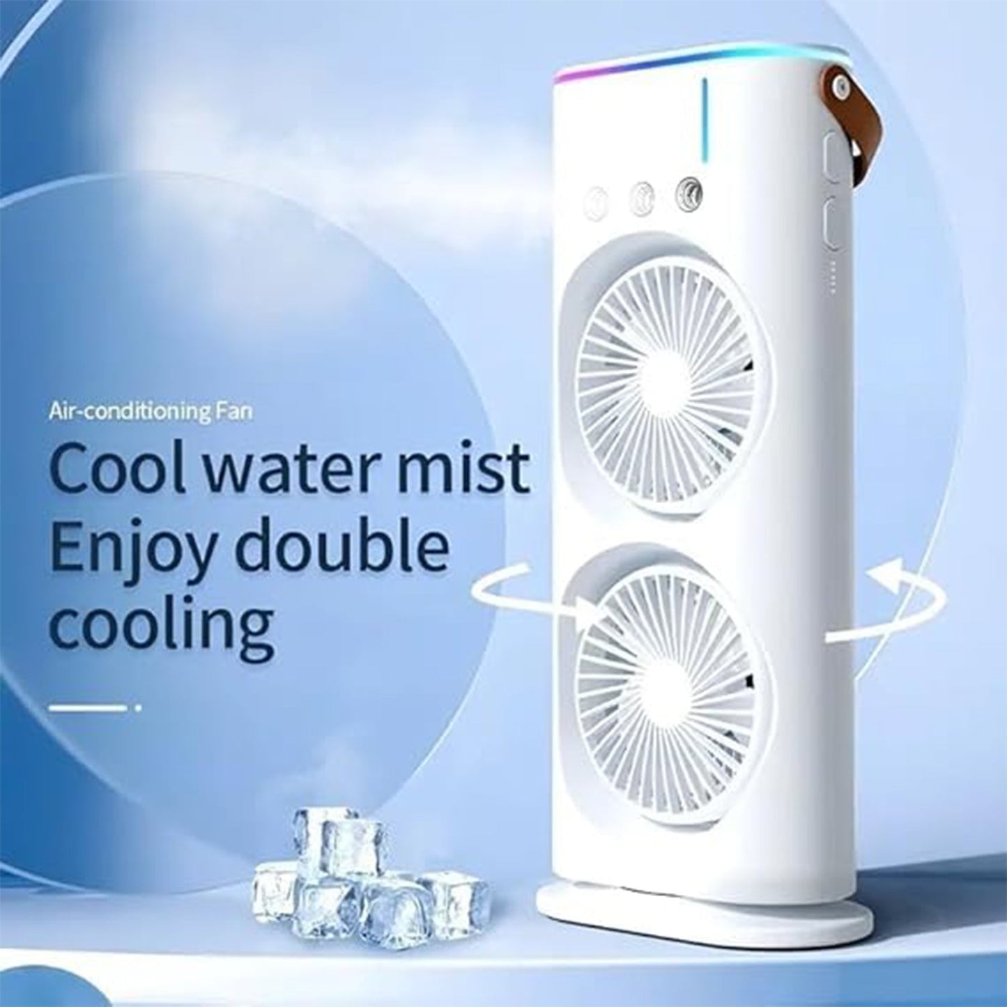 Portable Tower Mist Spray Cooling Fan