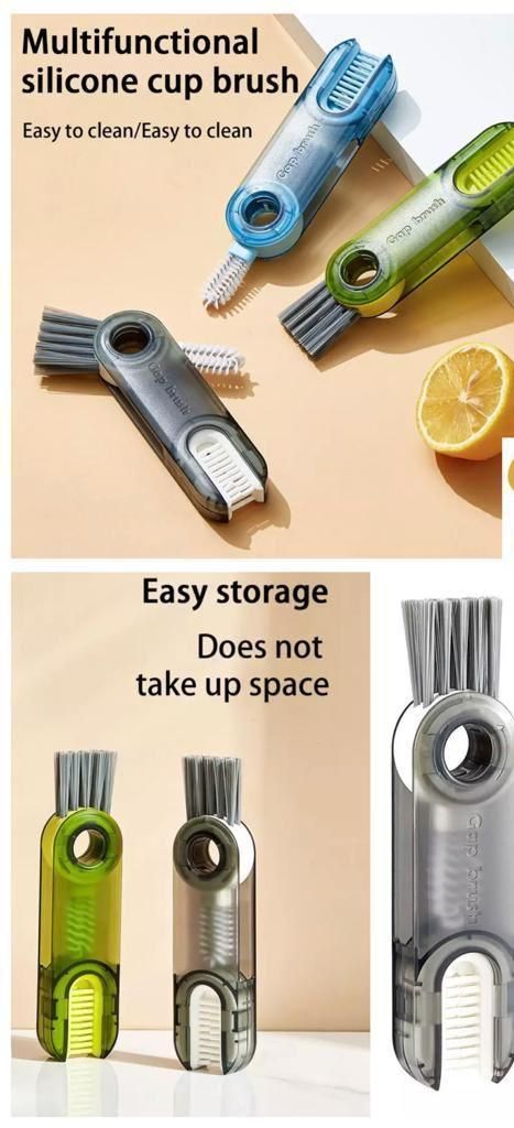 3-in-1 Multifunctional Bottle Gap Cleaner Brush