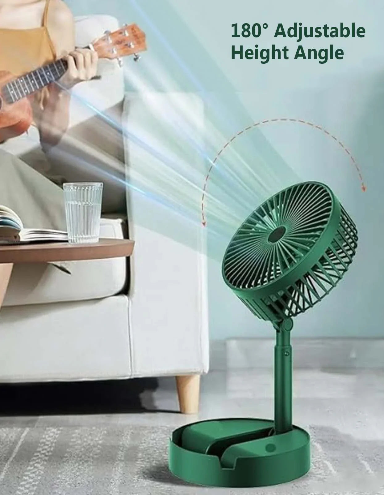 Rechargeable High Speed Table Desk Fan