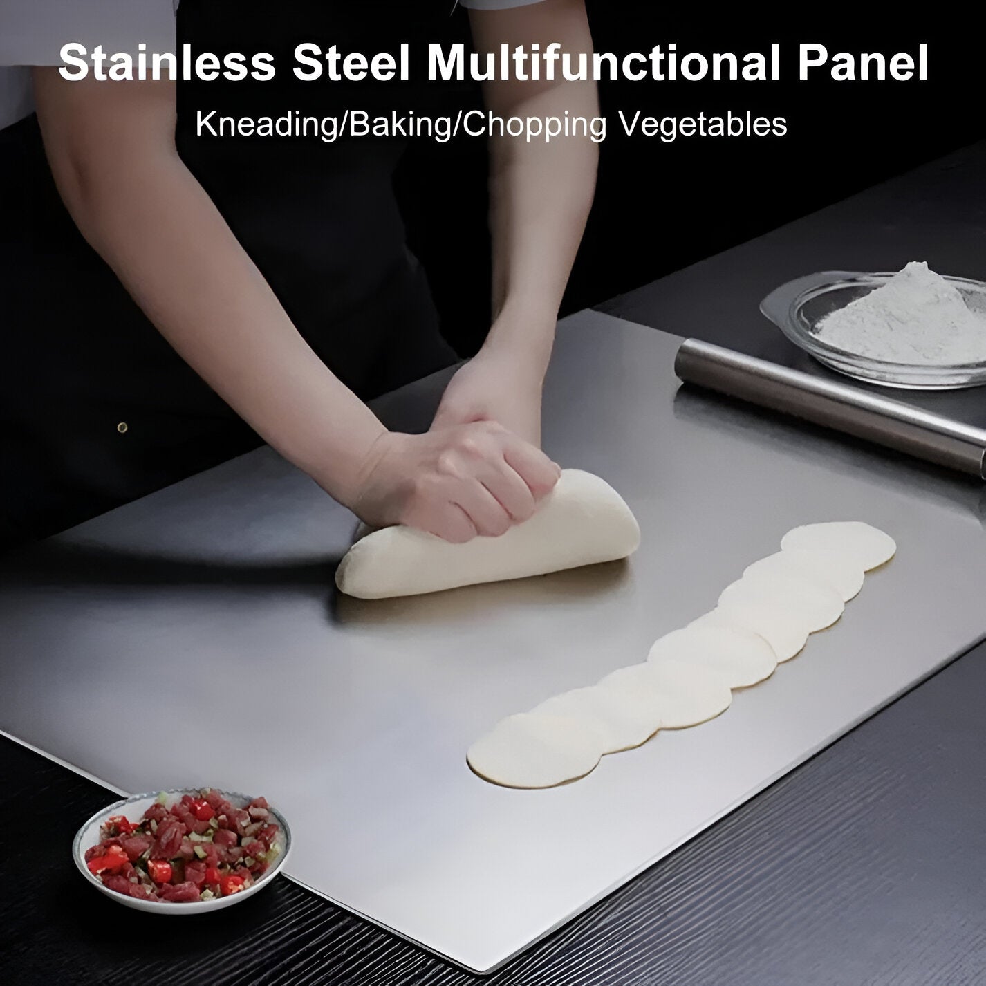 Stainless Steel Chopping Board (35x31cm)