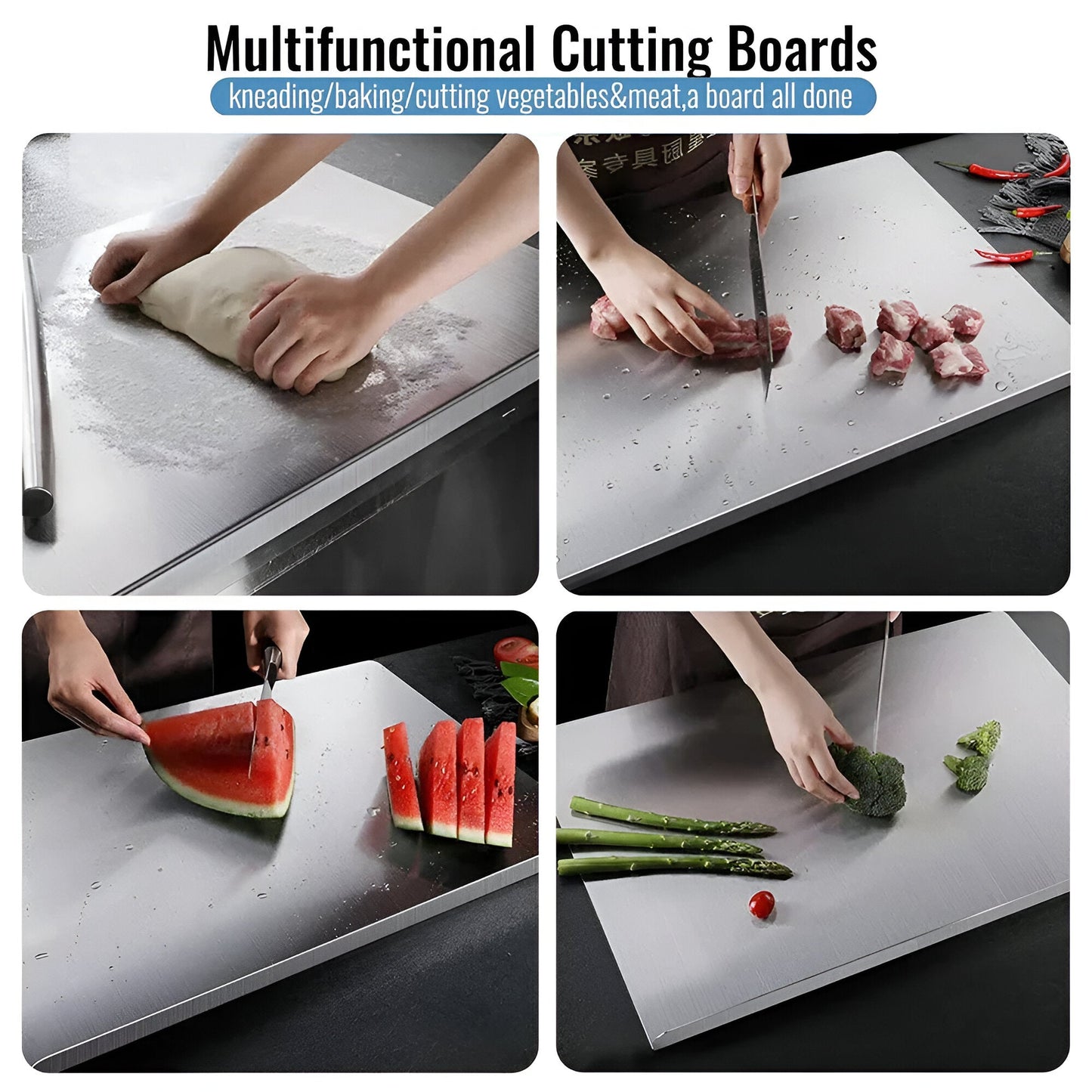 Stainless Steel Chopping Board (35x31cm)